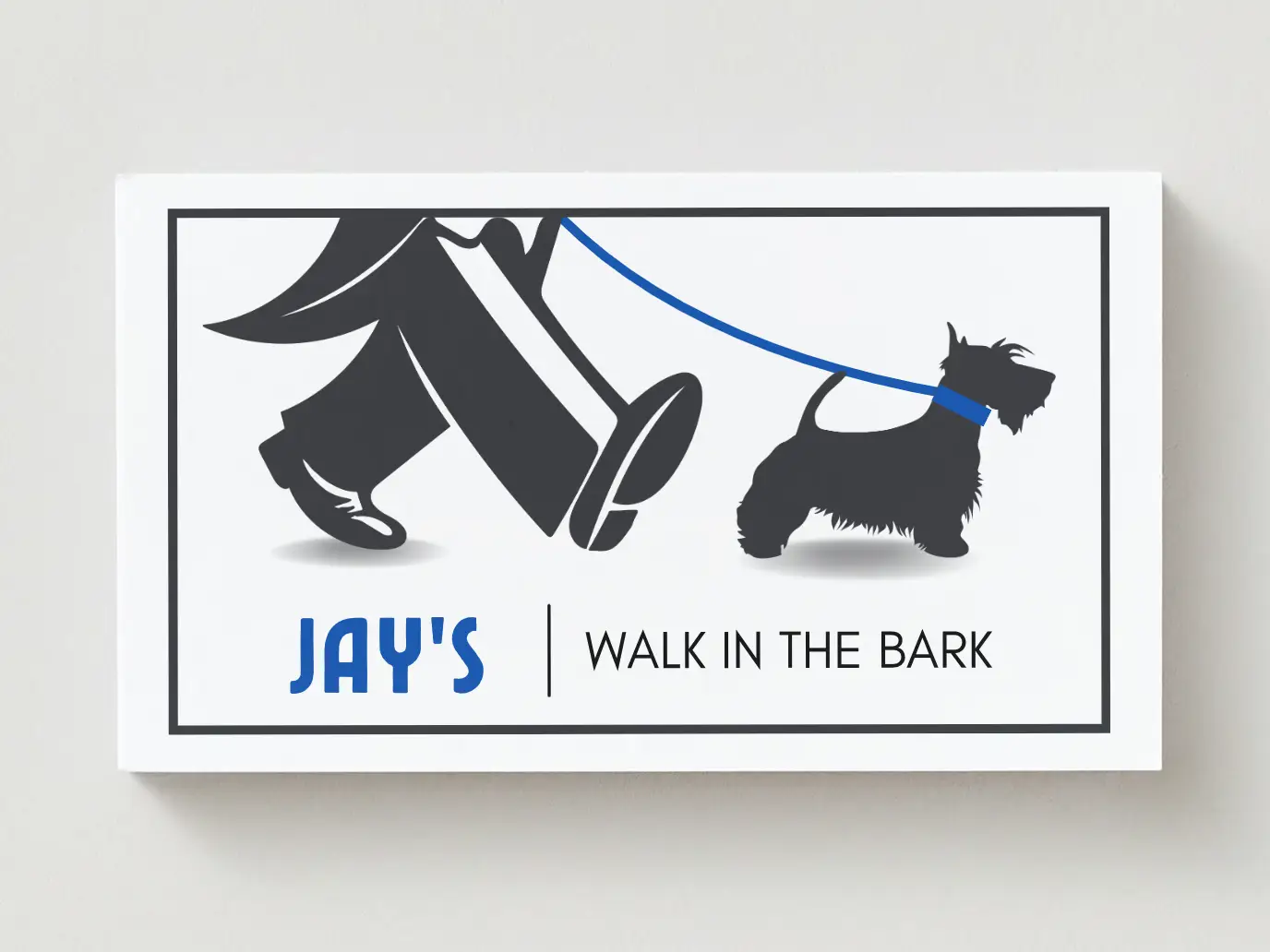 Jay's walk in the bark business card